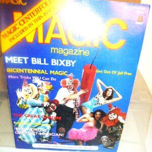 July 1976 Houdini's MAGIC MAGAZINE Magician Book Houdini Magic Tricks UFO Space